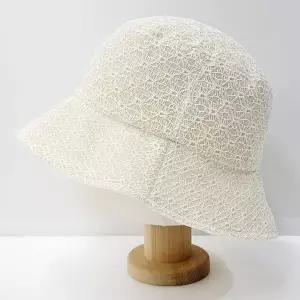 레이스 버킷햇/가볍고 시원한 여름 중년 여성 버킷햇 예쁜 챙모자