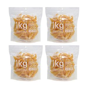 테비 사사미 1kg 탱글탱글 고구마 스틱 x4개 대용량 강아지간식