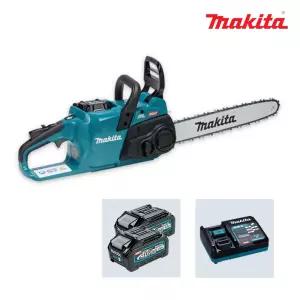 마끼다 UC023GM201 40Vmax 4.0Ah x2팩 충전체인톱 400mm(16인치) 툴레스타입 전기톱 절단톱