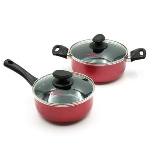 퀸센스 IH 코코 냄비 2종 세트 세라믹 코팅 편수 양수 스텐 라면 가벼운 전골 인덕션 (18 24cm)