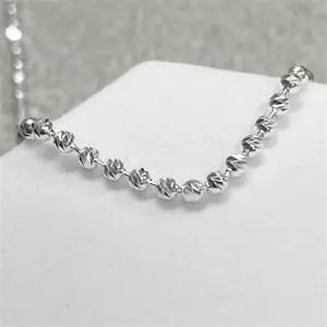 925 실버 은 목걸이 커팅 볼 체인 M-APN001