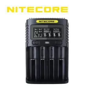 NITECORE 나이트코어 공식수입정품 지능형 4구고속충전기 UM4 LED 랜턴 손전등 21700 18650 16340 리튬이온 배터리 충전기