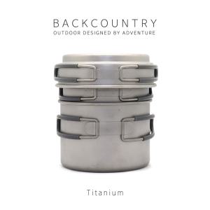 백컨트리 티타늄 포트세트 코펠세트 캠핑 백패킹 티타늄 경량 코펠