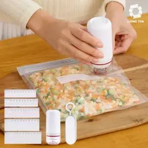 리빙톤 식품정리왕 오래가 압축팩25장세트 구성 밀폐 지퍼백