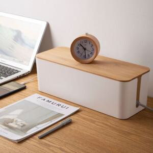 우드 멀티탭정리함 보관함 전선 콘센트커버 먼지차단 인테리어