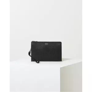 [롯데백화점]닥스 액세서리 [닥스핸드백] DBBA4F305BK 블랙 체크배색 소가죽 미니클러치백