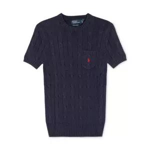 [폴로랄프로렌] 여성 포니 로고 자수 블루 반팔티 211895379 010