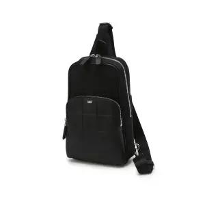 [롯데백화점]닥스 액세서리 [GRID MAXI] DBBA4F287BK 블랙 그리드패턴 가죽배색 나일론 슬링백