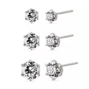 18k 클래식 랩 다이아몬드 귀걸이 5부_IGI감정서)