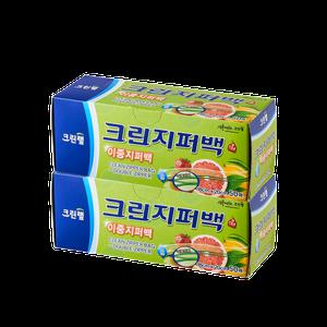 [온라인 전용] 이중 지퍼백 18cm x 20cm(소) 50매 X2개