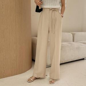 [시크릿라벨] [MD추천/뒷밴딩] 리본 스트랩 슬랙스