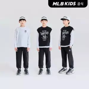 [택가129,000원][MLB키즈]바시티 VEST 긴팔 3 SET NY (Black)7AS1V0151-50BKS