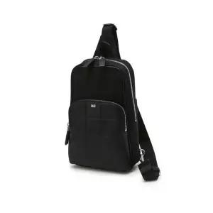 [롯데백화점]닥스 액세서리 [닥스핸드백] DBBA5E287BK 블랙 그리드패턴 가죽배색 나일론 슬랭백