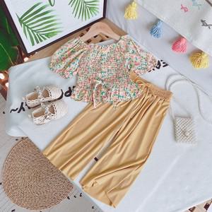 아동 플라워 통바지 쉬폰 세트 키즈 초등 학생 맨투맨 영아 유아 영유아 여아 남아 옷