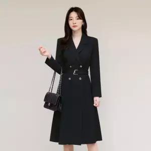 [시크라인] 다노 테일러드 카라 벨트 원피스