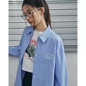 [LAP] 자수 코튼 스탠다드 오버핏 셔츠블라우스 AR1WB262[34961985]