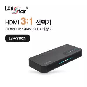 3:1 HDMI 2.1 선택기 셀렉터 LS-AS302N [H@lu]