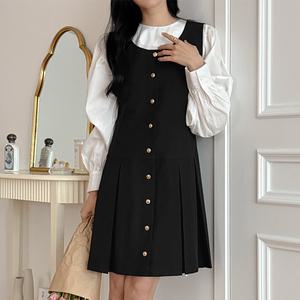 [제작] 위시드 뷔스티에 플리츠 미디 원피스 80589 빅사이즈여성의류