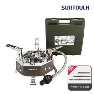 썬터치 통주물바디 고화력 캠핑버너 5구 강염버너 그리들버너 다이캐스팅 대형팔각 ST-DB8F