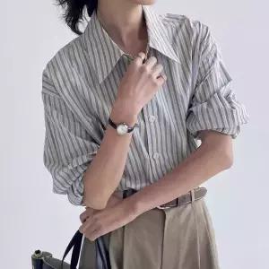 KARRA 블루빈티지라인셔츠_A5S0319