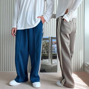 [노멀쉐이크][당일발송] 커플 밴딩 두줄 트랙 라인 와이드 트레이닝 팬츠 4컬러