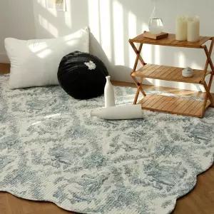 [집에]아뜰리에 순면 명화 뜨왈 패드 러그 카페트 스프레드