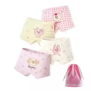 러블리 버니친구들 여아 사각드로즈 4매+더스트백(N177)