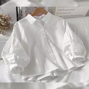 ATMARK (77까지)플리츠벨퍼프블라우스AA53BL001G