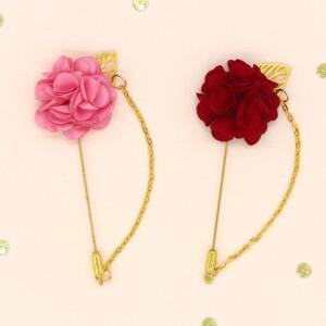 마음담아 어버이날 스승의날 선물 고급 골드 카네이션 브로치 부토니에