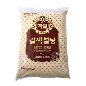 백설 갈색 설탕3 kg