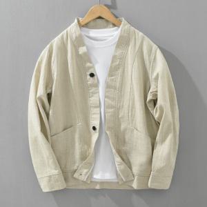 여름 루즈핏 남자 얇은 썸머 린넨 가디건가벼운 재킷