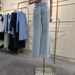 [에고이스트]진주 하이웨스트 와이드핏 데님팬츠 ER1JP003LI_CA