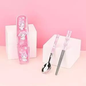 마이멜로디 올인원가벼운스텐수저 클리어케이스3P세트-WF8CCBA