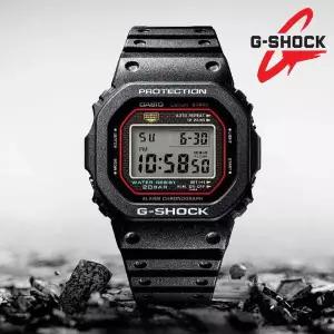 [지샥] 아이코닉 사각 빨테 학생 군인 방수 전자 손목시계 DW-5600RL-1