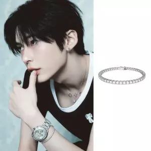 [롯데백화점]스와로브스키 [본사정품] Matrix Tennis 로듐 팔찌L 5648938