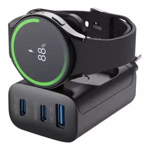 갤럭시워치 애플워치 콤팩터 4in1 멀티 초고속 접이식 어댑터 충전기 43W