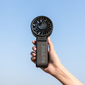 지수라이프 무선 휴대용 선풍기 캠핑 미니 접이식 손풍기 5000mAh LIFE7 블랙