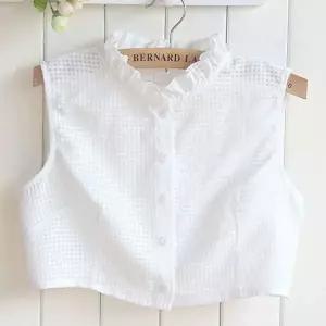 프릴 차이나 페이크카라 프릴하이넥 레이어드 케이프 페이크카라 넥케이프 레이스카라