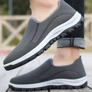 남성 회색 슬립온 스니커즈 캐주얼 워킹화 단화 신발 남자검정스니커즈 남자가벼운스니커즈