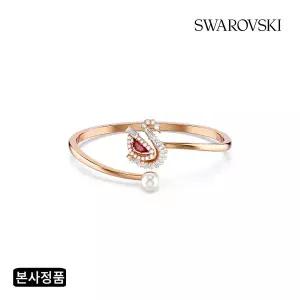 [롯데백화점]스와로브스키 [본사정품] Swan 로즈골드 톤 스완 뱅글 팔찌S 57349