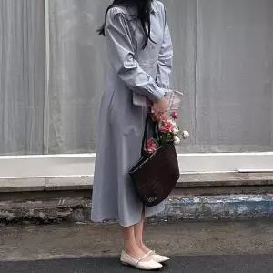 글로이 비조 셔츠 롱 원피스 여름 여성 면 롱원피스 데이트룩