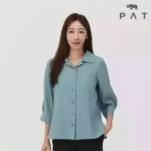 [PAT 여성] 볼륨소매 솔리드 블라우스_1J62506