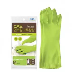 코멕스 마이사이즈 면코팅 고무장갑 그린 소.중.대 택1