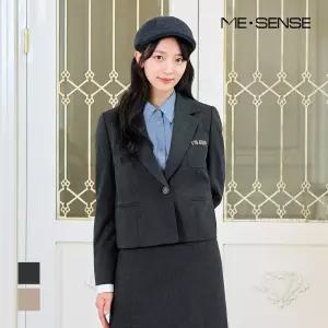 [미센스] 잔체크 원버튼 자켓_MB39JKM183Z