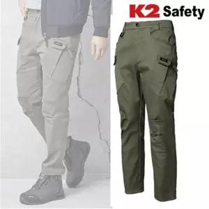 K2 봄가을 작업 바지 남자 주머니많은 작업복 하의 춘추 스판 밴딩 팬츠 A102