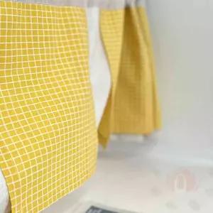 헌군 와플체크 이중 주방커텐 주방바란스 작은창커튼