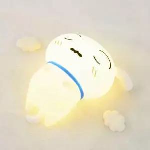 뽀사사 짱구는 못말려 흰둥이 배빵빵 무드등 1개 수면등 굿즈 집들이 선물 캐릭터 피규어