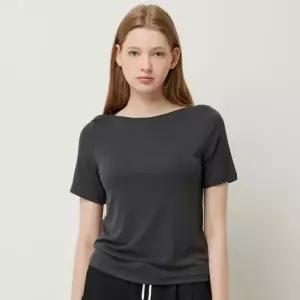 [롯데백화점]시슬리 보트넥 자수 반팔 티셔츠 SATS70541