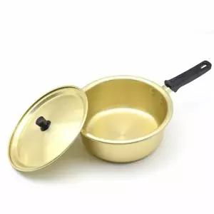 레트로 양은 냄비 찌게 라면 노란 편수 냄비 24cm