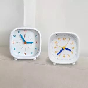 무소음 교육용 어린이 탁상시계 미니알람시계 조명 아날로그